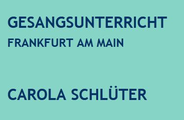 Gesangsausbildung