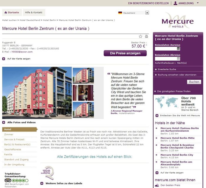 Mercure Hotel Berlin Zentrum
