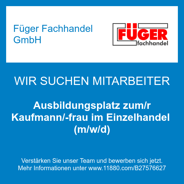 Ausbildungsplatz zum/r Kaufmann/-frau im Einzelhandel (m/w/d)