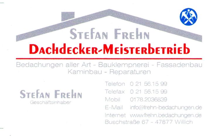 Dachdeckermeister Stefan Frehn