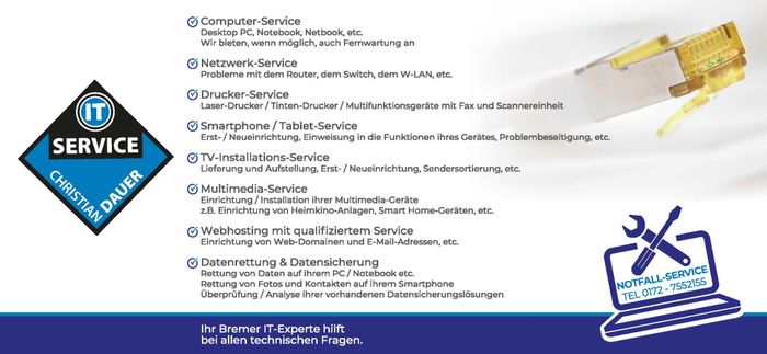 IT-Service Christian Dauer - PC, Handy, Multimedia Service & Reparatur