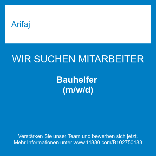 Bauhelfer (m/w/d)