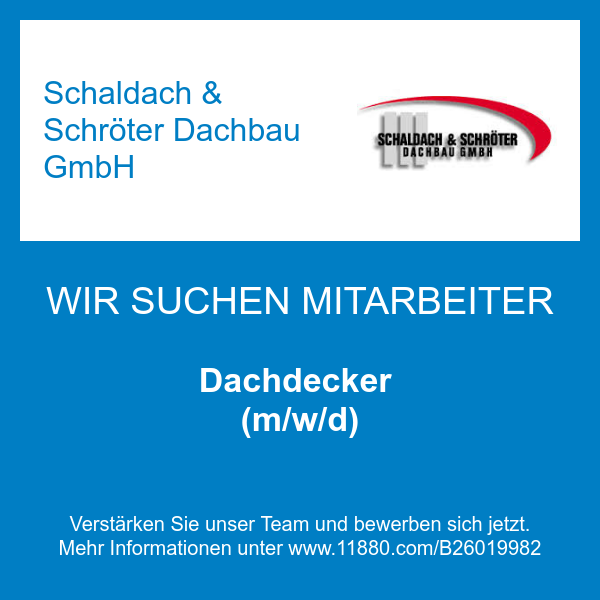 Dachdecker (m/w/d)