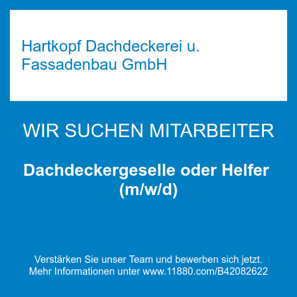 Dachdeckergeselle oder Helfer (m/w/d)