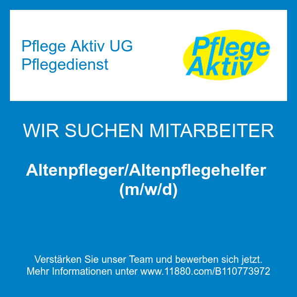 Altenpfleger/Altenpflegehelfer (m/w/d)