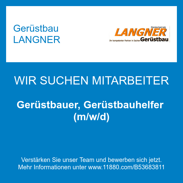 Gerüstbauer, Gerüstbauhelfer (m/w/d)