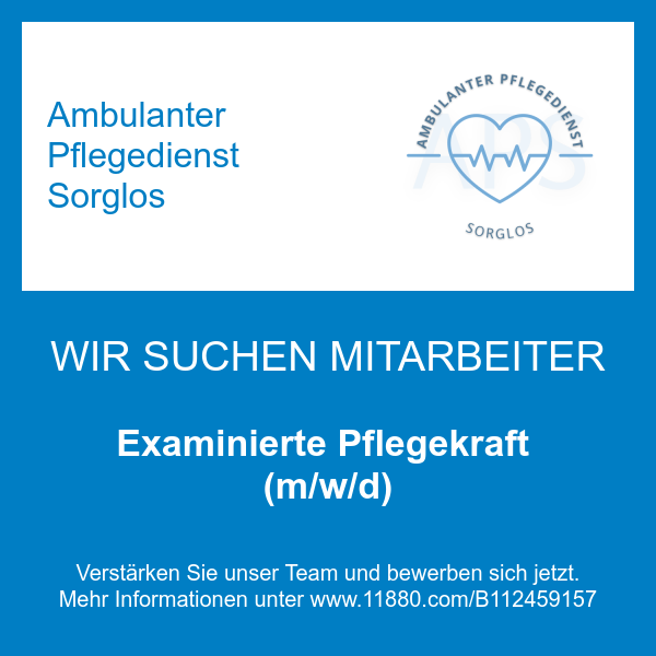 Examinierte Pflegekraft (m/w/d)