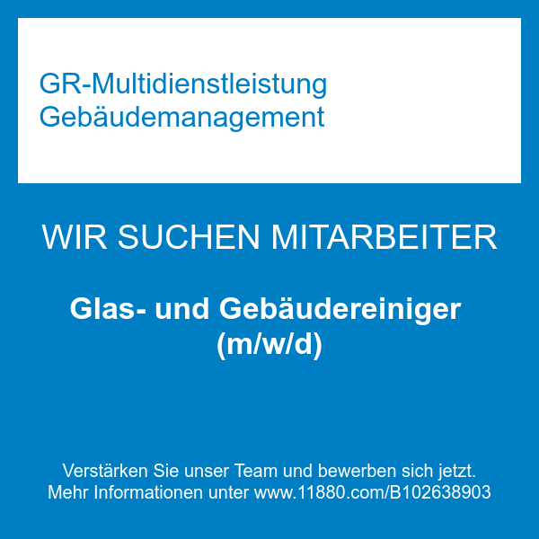 Glas- und Gebäudereiniger (m/w/d)