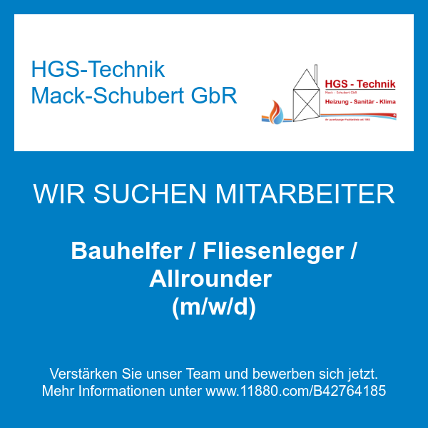 Bauhelfer / Fliesenleger / Allrounder (m/w/d)