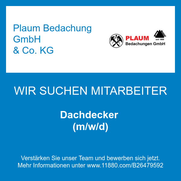 Dachdecker (m/w/d)