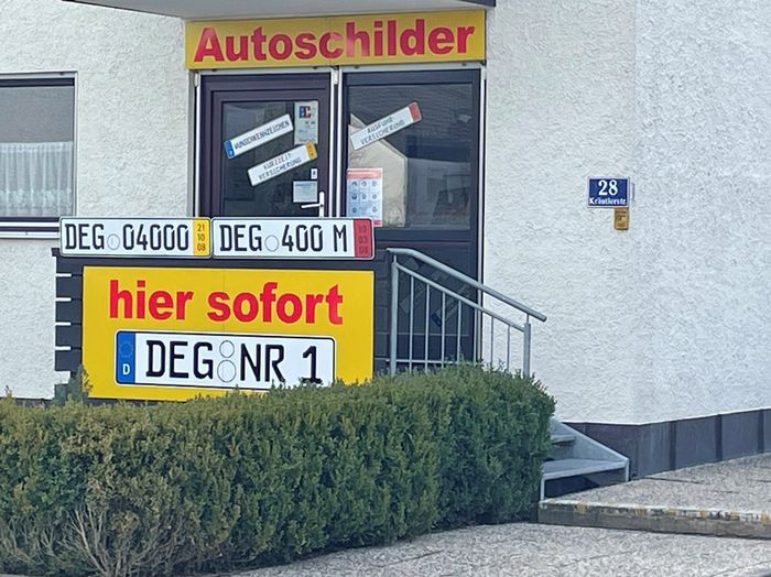 Autoschilder & Zulassungen Steininger Deggendorf