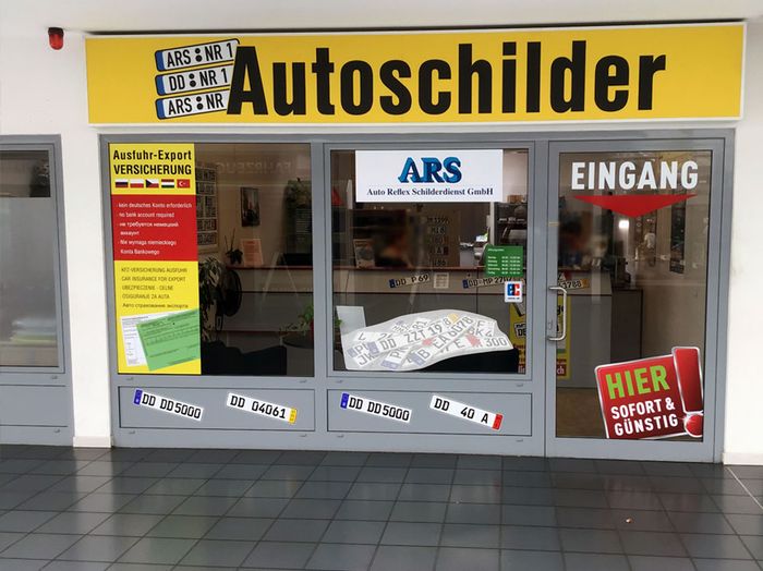 Autoschilder & Zulassungen ARS Dresden