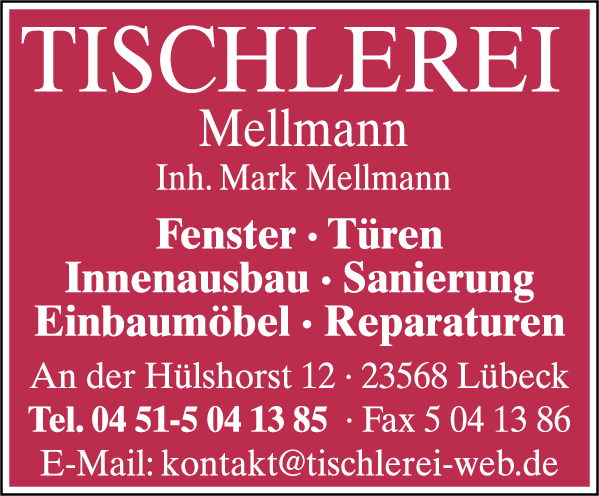 Tischlerei Mellmann - Inhaber Mark Mellmann