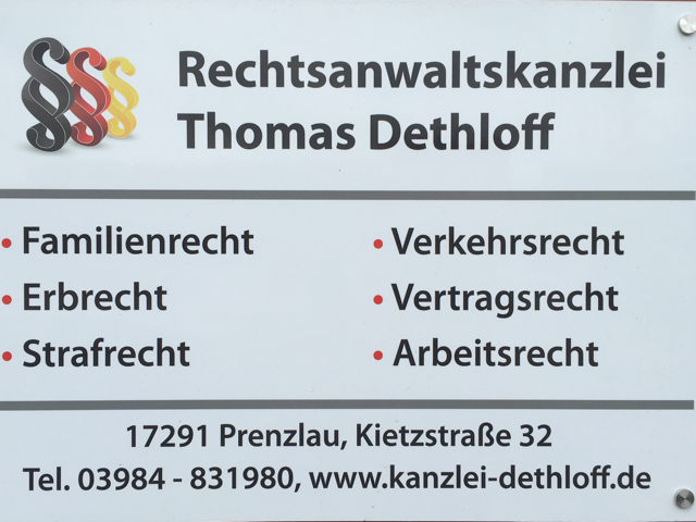 Rechtsanwaltskanzlei Thomas Dethloff