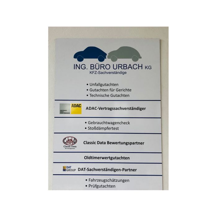 Ing.-Büro Urbach KG KFZ-Gutachter / TÜV SÜD Prüfstelle ADAC-Vertragsprüfstelle